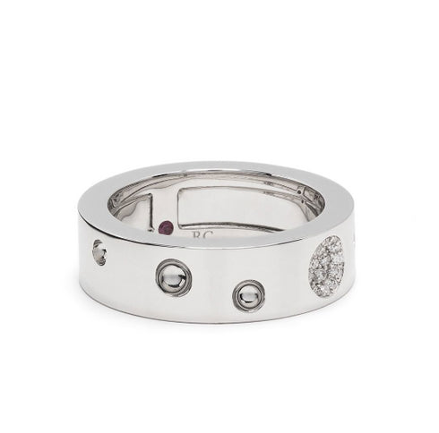 anillo Pois Moi en oro blanco de 18kt con diamantes